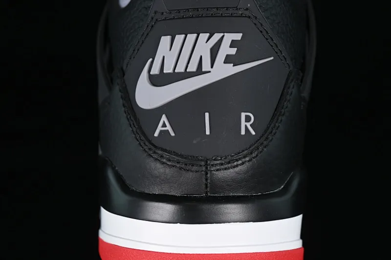 All categories Air Jordan Jordan series basketball shoes Air Jordan 4 P version Air Jordan 4 Retro "Bred Reimagined" AJ4 Joe 4 black red FV5029-006